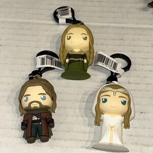 Lord Of The Rings Lot Faramir Galadriel Clip Blind Bag Key Chain Monogram C1